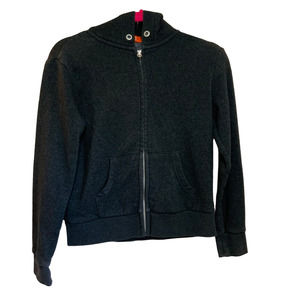 Butter Bedazzled Sun Stars Zip Up Hoodie Gray sz M/8-10 Girls